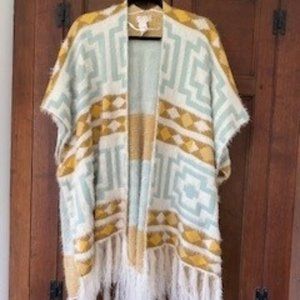 Free People Warm Colors Sweater Wrap